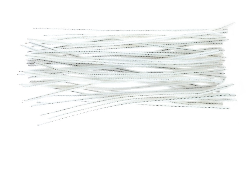 Druciki kreatywne białe 30cm (40szt.) DR11 Brewis